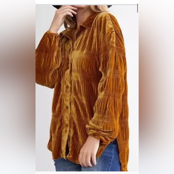 FreePeople velvet top - Picture 4 of 5